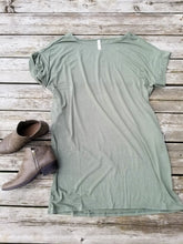 Load image into Gallery viewer, Tshirt Dress Olive