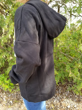 Load image into Gallery viewer, Front Zip Hoodie, Black