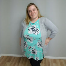 Load image into Gallery viewer, Floral Tank Aqua