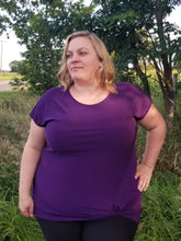 Load image into Gallery viewer, Helen Knot Top Eggplant