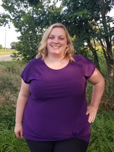 Load image into Gallery viewer, Helen Knot Top Eggplant
