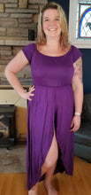 Load image into Gallery viewer, Flirty Jumper Dress Purple