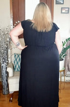 Load image into Gallery viewer, Flirty Jumper Dress Black