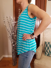 Load image into Gallery viewer, Ella Striped Tank Bright Blue