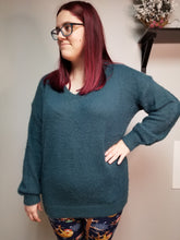 Load image into Gallery viewer, Soft &amp; Sweet Teal Sweater

