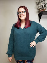 Load image into Gallery viewer, Soft &amp; Sweet Teal Sweater
