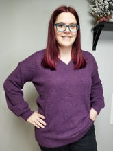 Load image into Gallery viewer, Soft &amp; Sweet Plum Sweater
