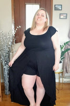 Load image into Gallery viewer, Flirty Jumper Dress Black
