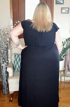Load image into Gallery viewer, Flirty Jumper Dress Black
